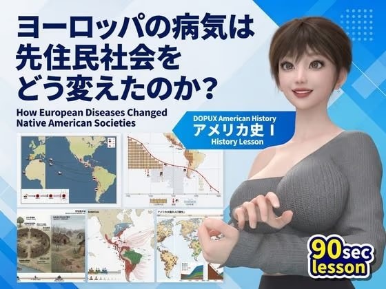 パンチラガチャ★西陣郁奈（にしじんかな）強豪予備校『DOPUX（ドピュックス）』で大学受験生向け講座（世界史）を教える名物講師！（Vol.016:ヨーロッパの病気は先住民社会をどう変えたのか？）