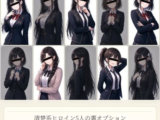 清楚系ヒロイン5人の裏オプション 喘ぎ声・フェラ声素材集 Vol.1 WAV495本