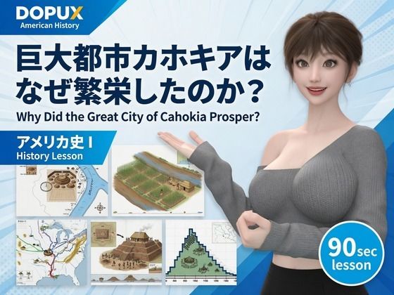 パンチラガチャ★西陣郁奈（にしじんかな）強豪予備校『DOPUX（ドピュックス）』で大学受験生向け講座（世界史）を教える名物講師！（Vol.008:巨大都市カホキアはなぜ繁栄したのか？）
