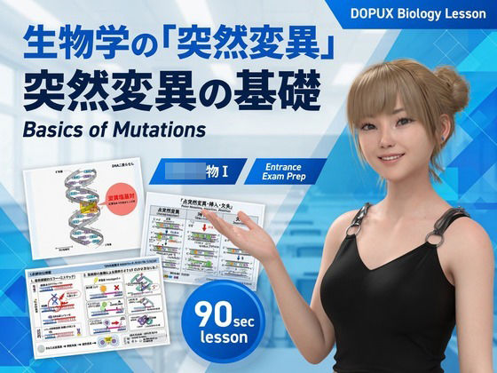 【▲20】一ノ瀬廻里 大学に進学し強豪予備校『DOPUX（ドピュックス』で生物I，IIを教える名物講師に！（Vol.014:突然変異）