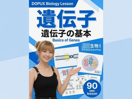 【▲20】一ノ瀬廻里 大学に進学し強豪予備校『DOPUX（ドピュックス』で生物I，IIを教える名物講師に！（Vol.008:遺伝子）