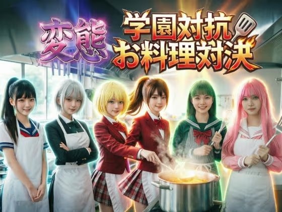 裸にエプロン 学園対抗変態お料理対決