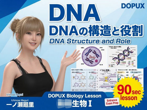 【▲20】一ノ瀬廻里 大学に進学し強豪予備校『DOPUX（ドピュックス』で生物I，IIを教える名物講師に！（Vol.007:DNA-デオキシリボ核酸）
