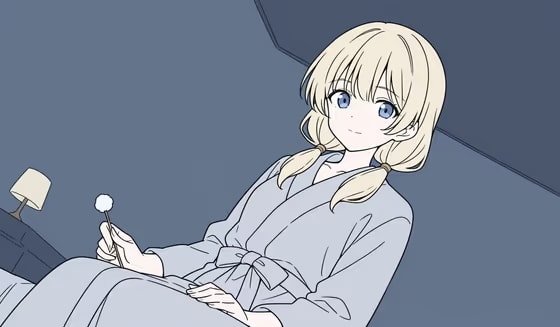 小雨の夜、アウレリアさんに膝枕耳かきをしてもらう