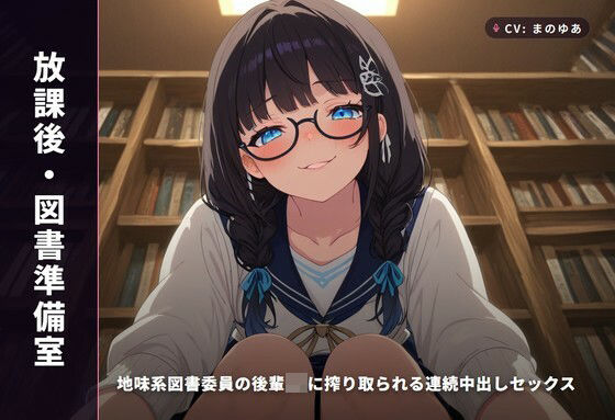 【放課後・図書準備室】地味系図書委員の後輩JKに搾り取られる連続中出しセックス（全97分）