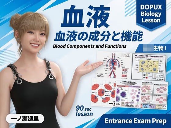 【▲20】パンチラガチャ★一ノ瀬廻里 大学に進学し強豪予備校『DOPUX（ドピュックス』で生物I，IIを教える名物講師に！（Vol.057:血液）