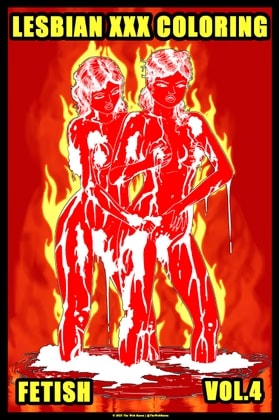 Lesbian Fetish Erotica: XXX Adult Colouring Book - Vol. 4