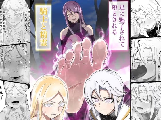 足に魅了されて堕とされる騎士と精霊のお話
