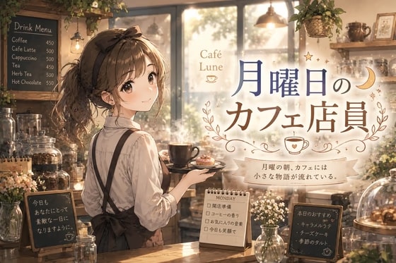 月曜日のカフェ店員