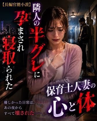 【長編官能小説】隣人の半グレに孕まされ寝取られた保育士人妻