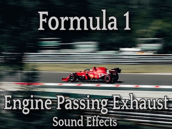 F1系 エンジン音 通過音 01 / 左から右へ突き抜ける迫力のステレオ感！