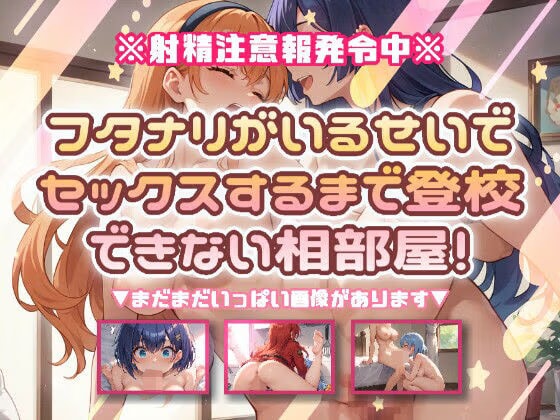 フタナリがいるせいで、セックスするまで登校できない相部屋！