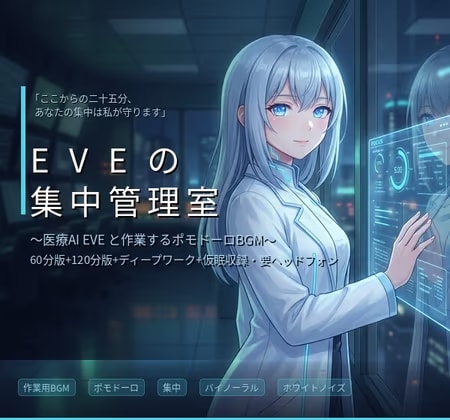 【作業用BGM】EVEの集中管理室 ～医療AIと25分×集中プロトコル～