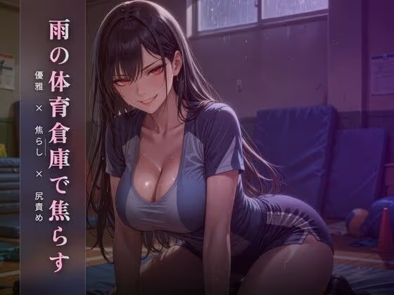 雨の体育倉庫で優雅に焦らす ～尻でクズ奴○を踏み潰す午後～