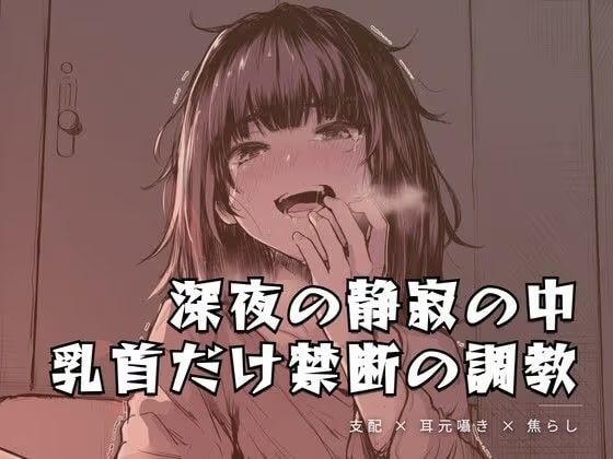 深夜の静寂の中、乳首だけを嬲る禁断の調教